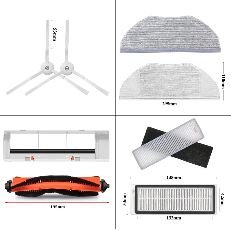 For Xiaomi Mijia G1 MJSTG1 Robot Vacuum Parts Essential Main Rolling