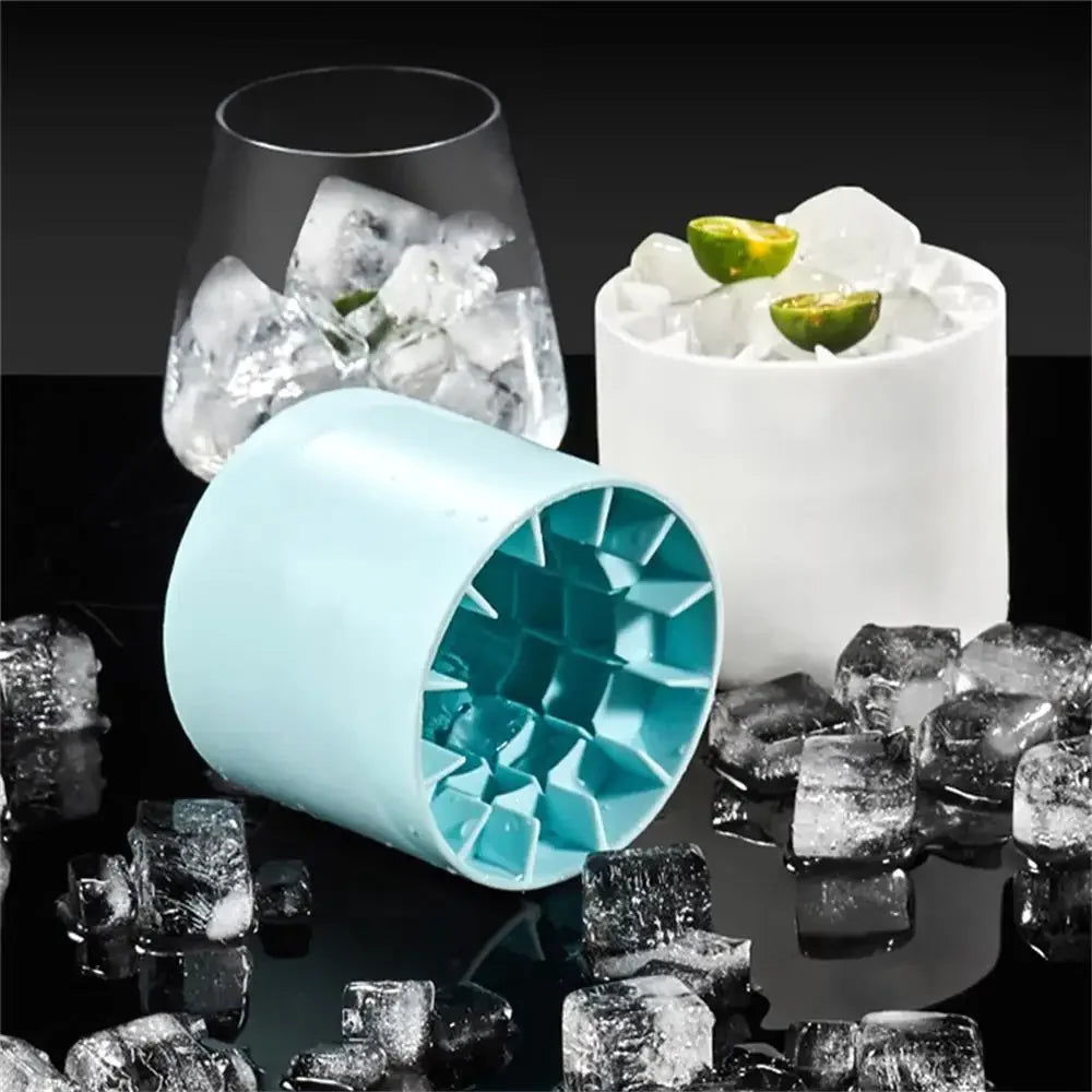 Silicone Ice Cube Mold Round Ice Bucket Summer Homemade DIY