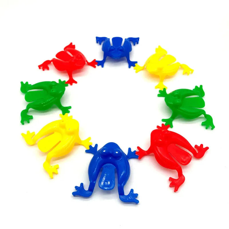 10-20Pcs Jumping Frog Bounce Fidget Toys For Kids Novelty Assorted