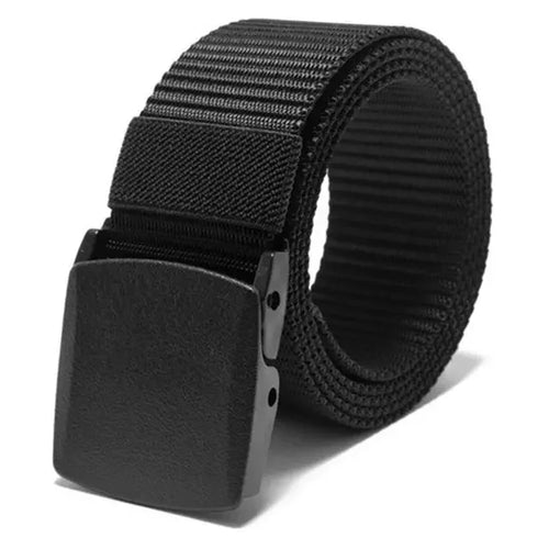 Automatic Buckle Nylon Belt, Fashionable MEN'S Canvas Outdoor Belt,