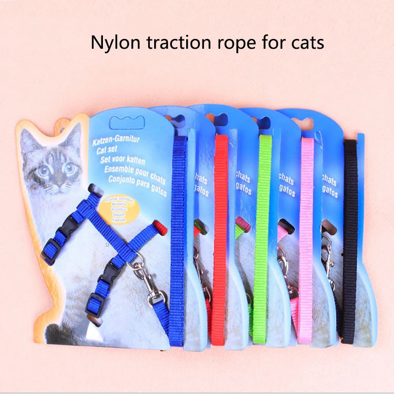 Cat leash I-shaped special dog leash for going out is firm and safe