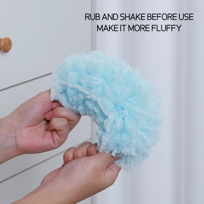 Double sided 360 ° electrostatic dust duster is used for large-scale