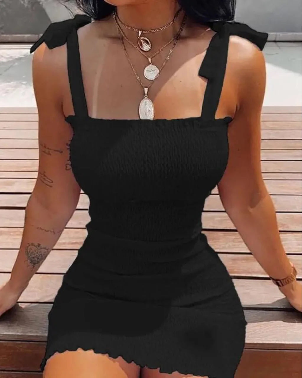 Trendy Solid Strap Short White Dresses Off Shoulder Sexy Skirt