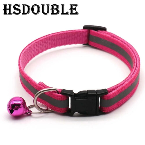 2Pcs/Pack 12 Colors Reflective Adjustable Cats And Small Dogs Collars