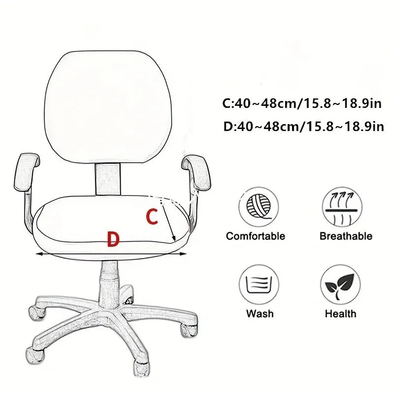 Spandex Seat Covers for Office Chair, Computer Chair Slipcover,