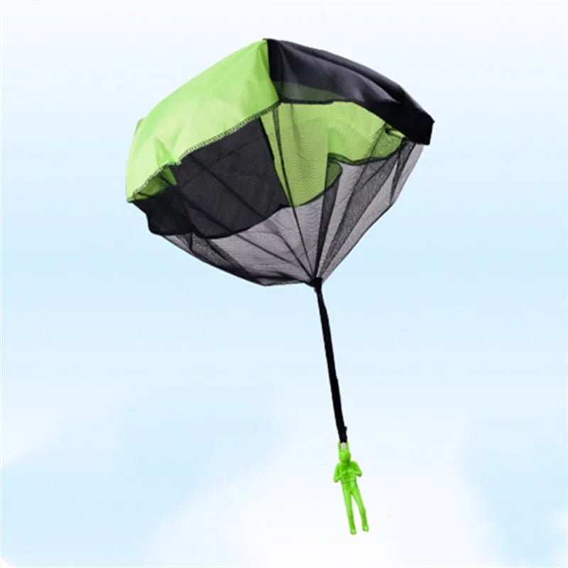 Kids Outdoor Parachute Toy Hand-Thrown Sports Game Set for Boys with