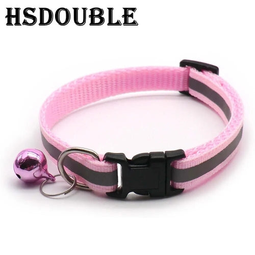 2Pcs/Pack 12 Colors Reflective Adjustable Cats And Small Dogs Collars
