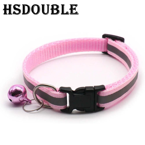 2Pcs/Pack 12 Colors Reflective Adjustable Cats And Small Dogs Collars