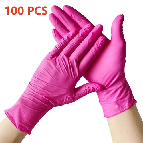Fuchsia Nitrile Disposable Gloves 20/100PCS 3-mil Powder & Latex Free