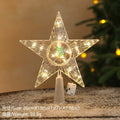15cm Christmas Decoration Glowing Tree Topper Glitter Shining Star