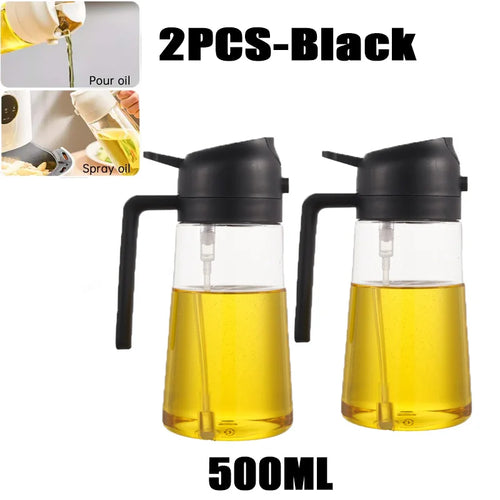200/300/500ml Oil Spray Bottle BBQ Cooking Olive Oil Sprayer Plastic