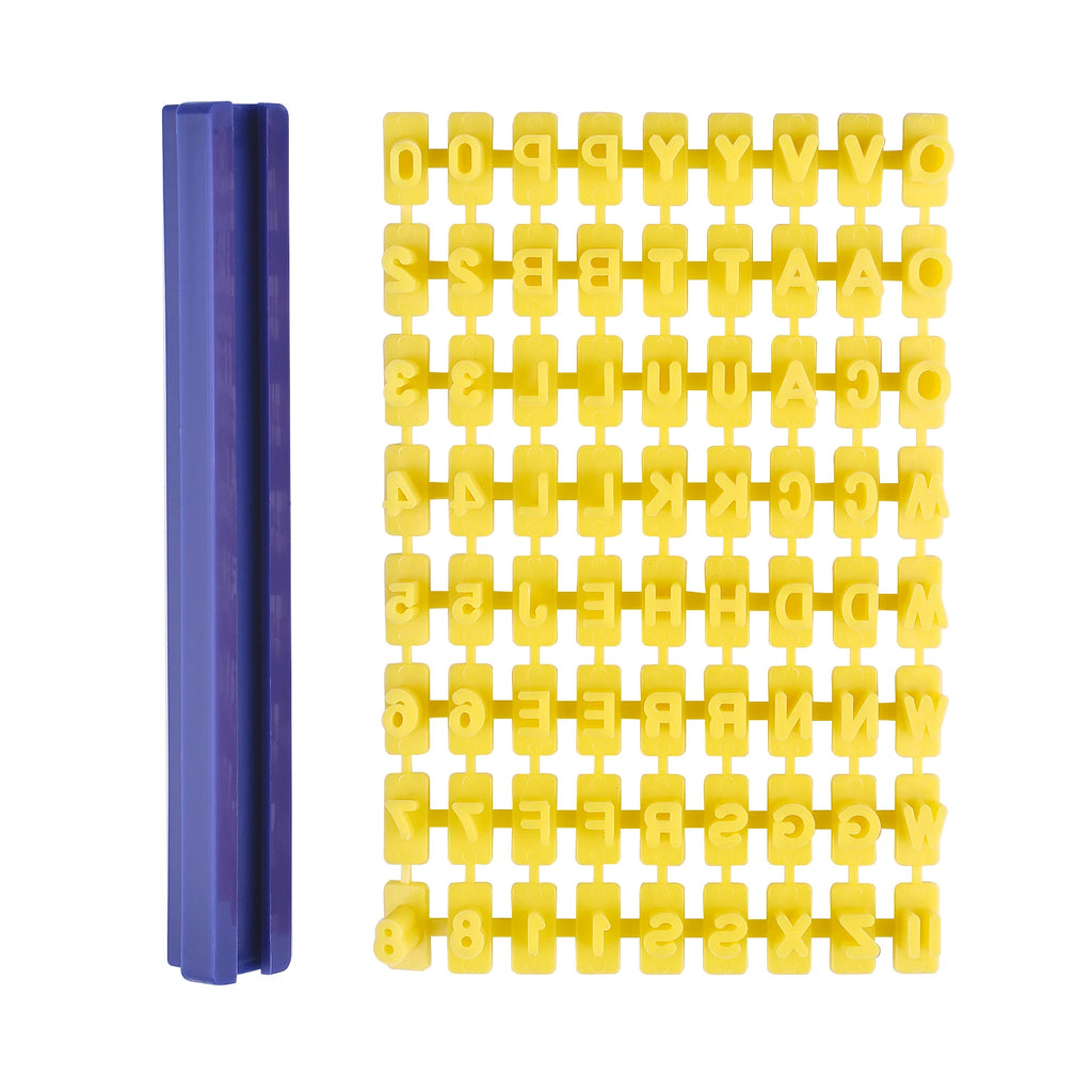 Ceramic Art Alphabet Number Letter Polymer Clay Presser Stamp Embosser