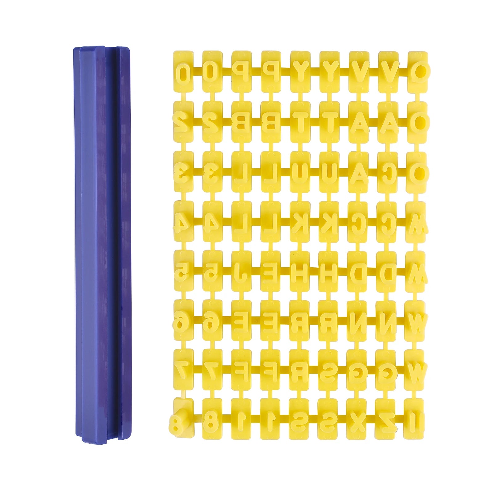 Ceramic Art Alphabet Number Letter Polymer Clay Presser Stamp Embosser