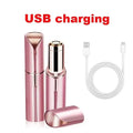 1pc Rechargeable 2-In-1 Eyebrow Razor And Hair Shaver With LED Light -