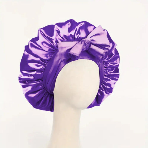 Satin Silk Hair Bonnet | Adjustable Tie Band | Sleep Bonnet for Women