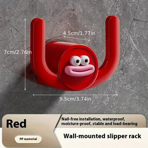 1Pc Cartoon Slippers Hook Bathroom Slipper Rack Shower Storage