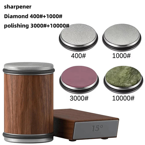 New Rolling Knife Sharpener Double Sided Diamond Sharpening Stone