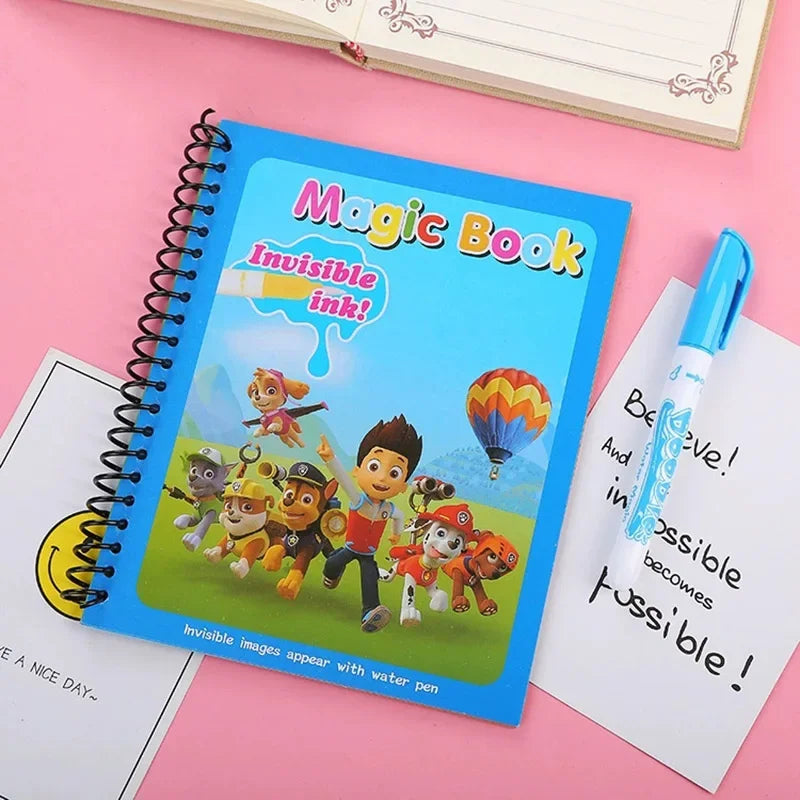 Paw Patrol  Drawing Coloring Books for Kids Magic Water Book with Pen