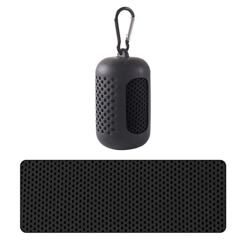 Portable Circular Silicone Wrapped Cold Towel Cooling Towel Quick