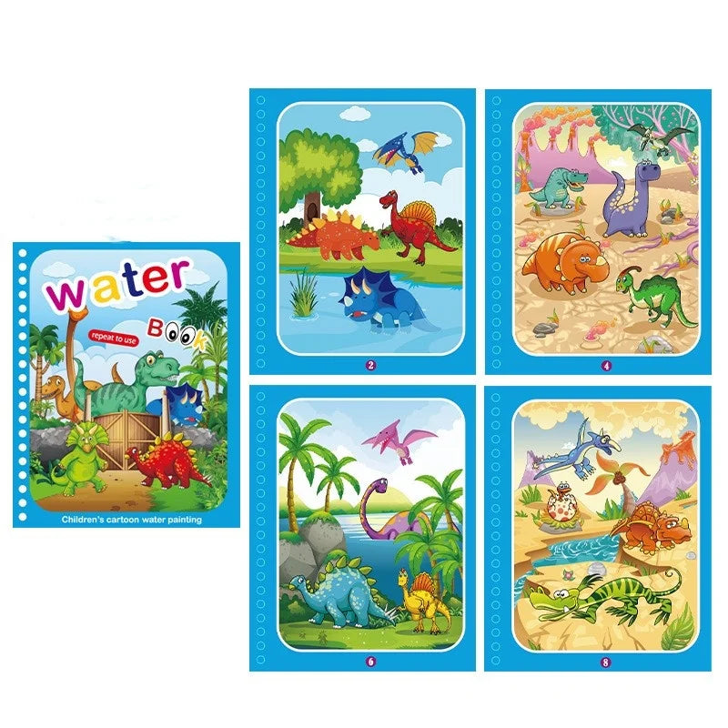 1P Reusable Water Drawing Book - Mess-Free Magic Painting Pad with