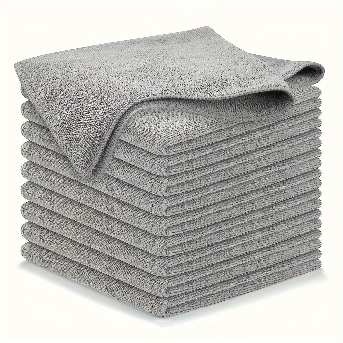 5/10/20pcs Kitchen Towel, Ultra-fine Fiber Light Gray Cleaning Cloth