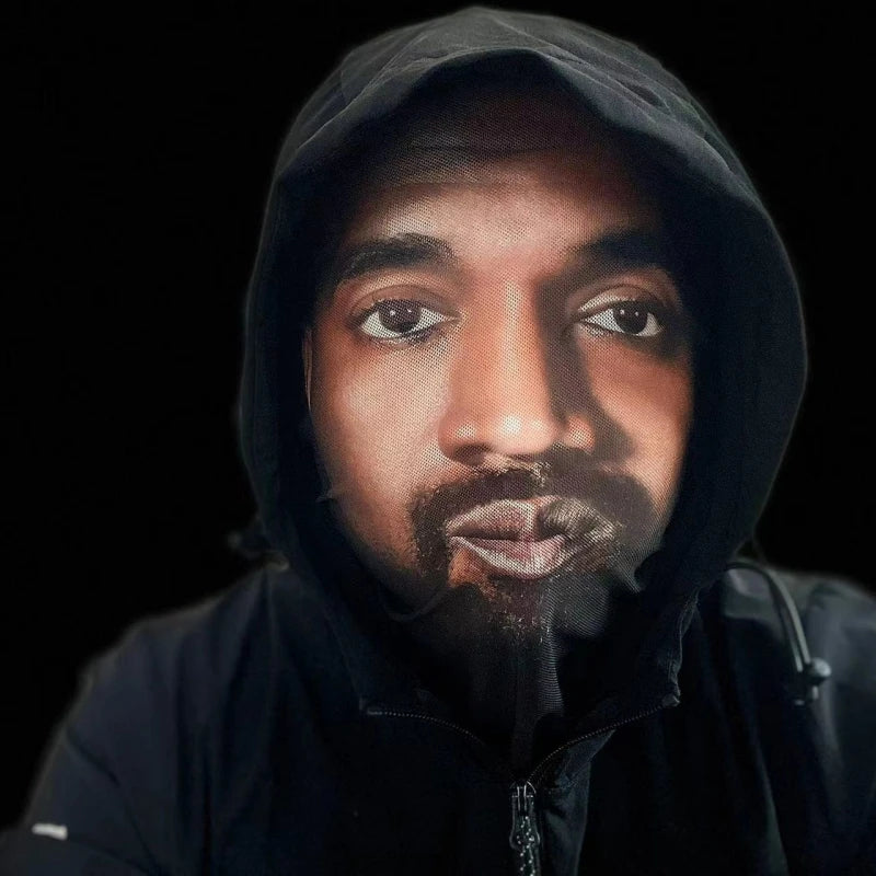 Full Face Visual Mesh Mask Party Horror Hood Simulation Kanye Mask