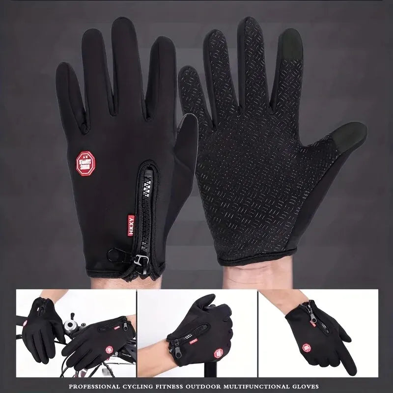 Outdoor Cycling Gloves, Bicycles for Warmth and Anti Slip in Autumn