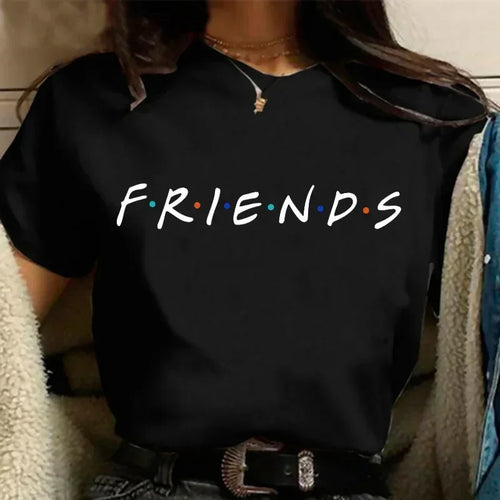 Fashion Friends Tv Show Funny Cartoon T Shirt Women Graphic Best