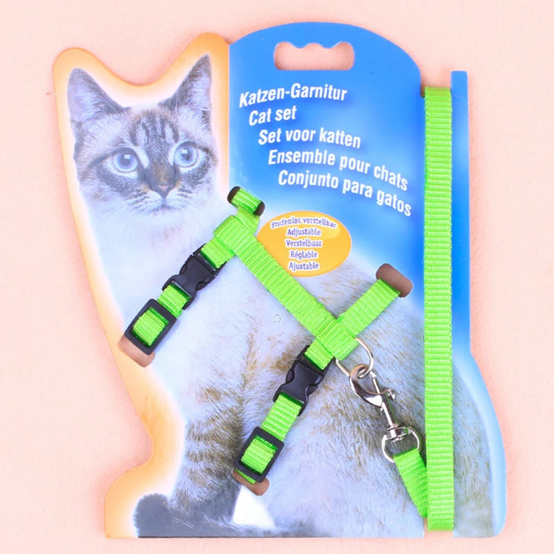 Cat leash I-shaped special dog leash for going out is firm and safe