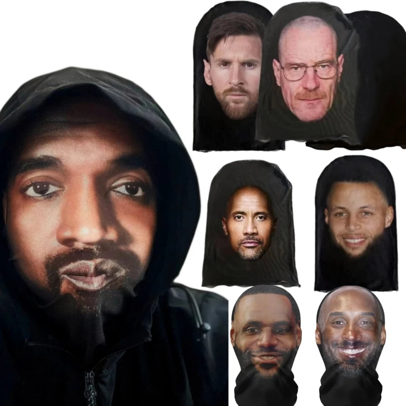 Full Face Visual Mesh Mask Party Horror Hood Simulation Kanye Mask