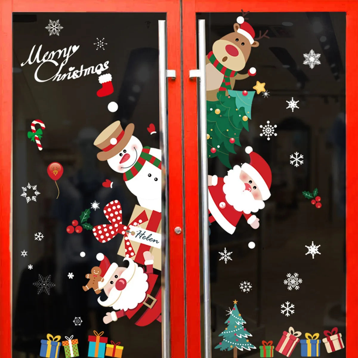 Christmas Window Stickers Christmas Wall Sticker Kids Room Wall Decals