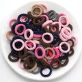 200PCS Women Girls Colorful Nylon Elastic Hair Bands Ponytail Hold