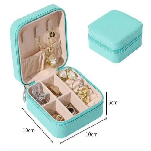 Mini Jewelry Storage Box Portable Home Travel Earrings Necklace