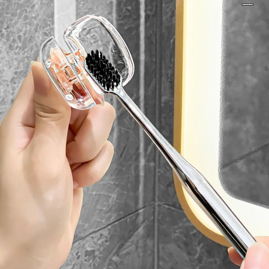 2 Pack Toothbrush Head Covers - Travel Protector Cap Case, Color Combo