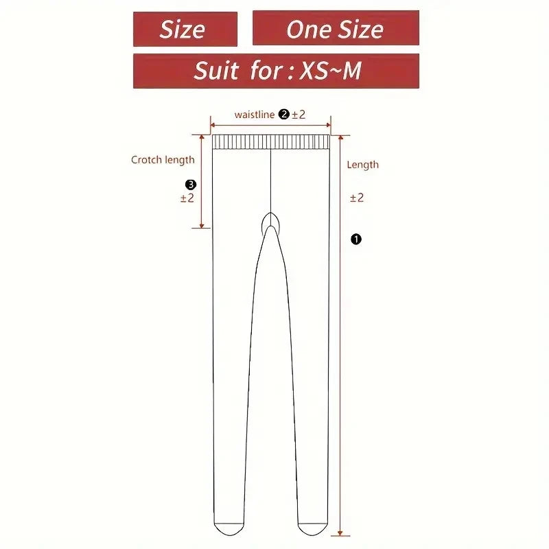 Fake semi-transparent thermal pants, autumn high stretch tights,