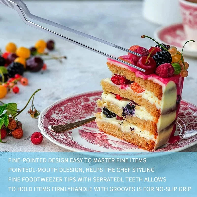 3/1Pcs Kitchen Tweezer Utensil BBQ Tweezer Food Clip Kitchen Bar Chief