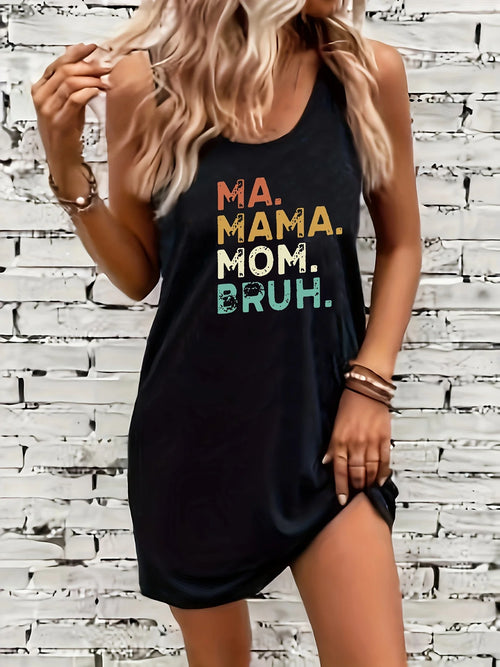 Women's Summer Sleeveless Tank Top Dress Sexy Women's summer loose