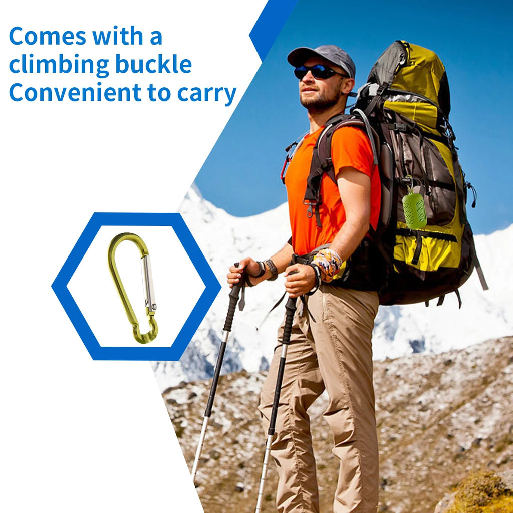 Portable Circular Silicone Wrapped Cold Towel Cooling Towel Quick