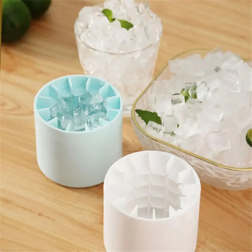 Silicone Ice Cube Mold Round Ice Bucket Summer Homemade DIY
