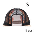 U Part Swiss Lace Wig Cap Black Hairnet Wig Caps For Making Lace Wigs
