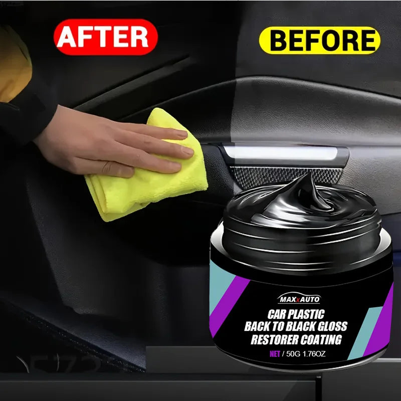 Car Plastic Restorer Back to Black Gloss Long-Lasting Coating Leather