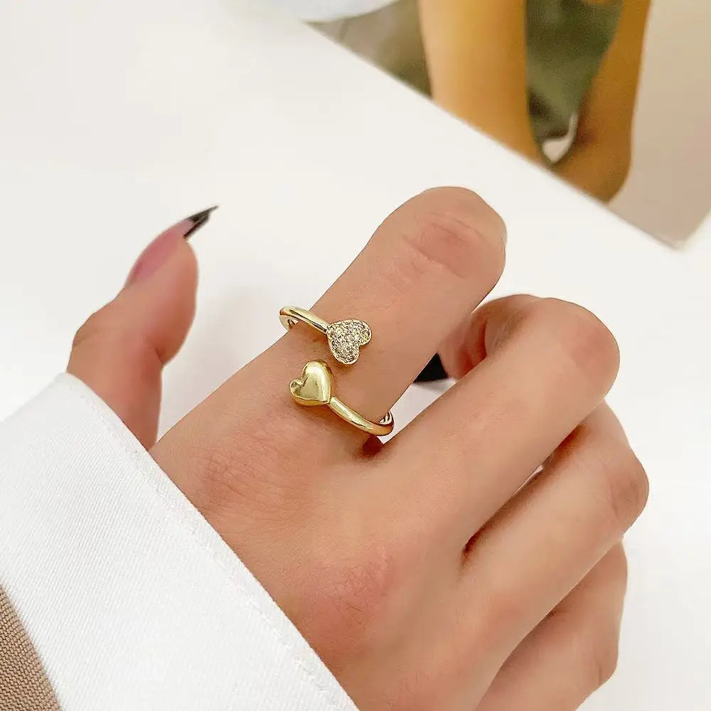 A Creative Punk-style Hollow Geometric Irregular Melting Electroplated