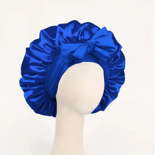 Satin Silk Hair Bonnet | Adjustable Tie Band | Sleep Bonnet for Women