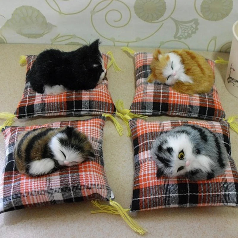 Simulation Cat Toy Ornaments Simulation Animal Flower Cat Cloth