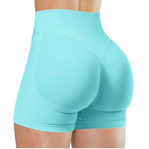 Summer High Waisted Yoga Shorts Fashionable and Sexy Running Fitness