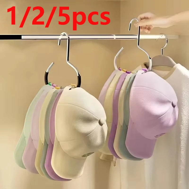 1/2/5pcsVersatile Manganese Steel Round Hook - Perfect for Hats, Ties,