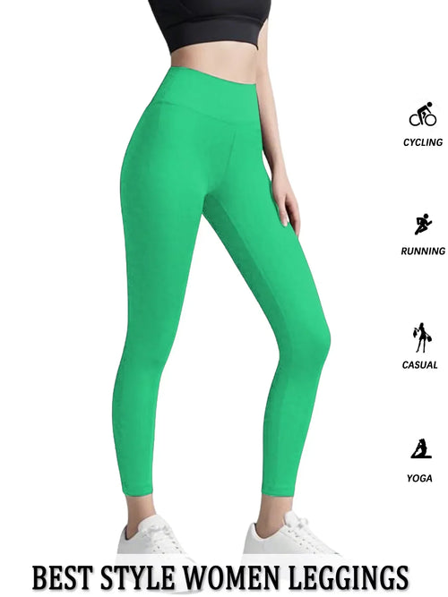 Women's Super Soft Leggings High Waisted Tummy Control No See Through