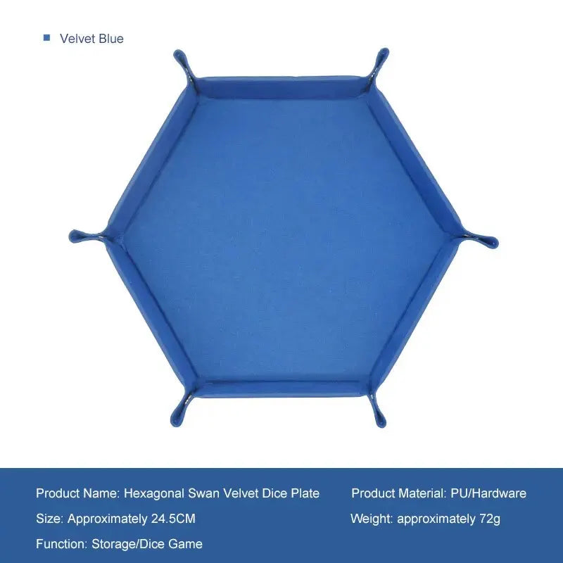 1pc Hexagonal Dice Tray and Miscellaneous Storage Box Board Game Dice