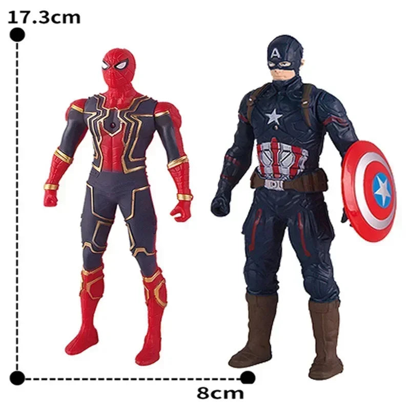 17 Cm Children Toys Marvel Anime Figures Spiderman Hulk Action Figure
