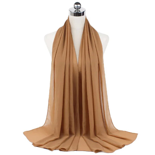 Women Muslim Chiffon Hijab Shawls Scarf Modal Cotton Jersey Hijabs
